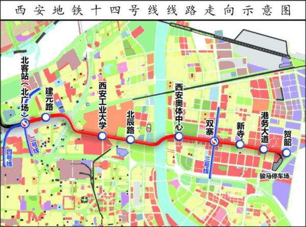 西安地鐵14號線最新線路圖，城市發(fā)展的脈絡與未來展望